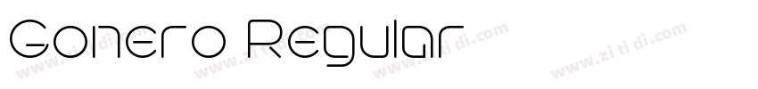 Gonero Regular字体转换 Gonero Regular字体转换